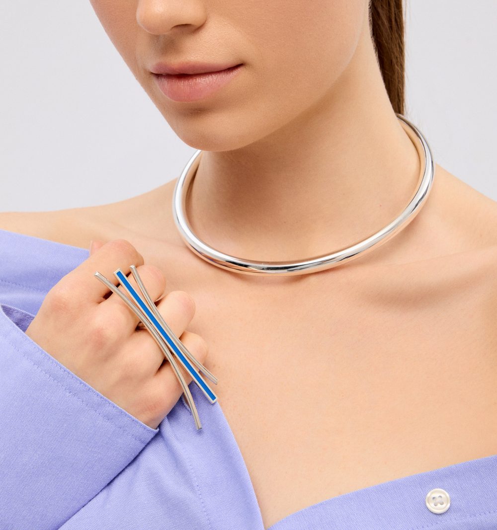 Bold Silver Chocker - XL - Image 2