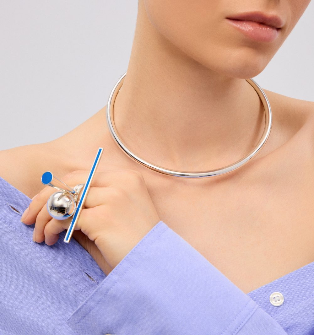Bold Silver Chocker - L - Image 2