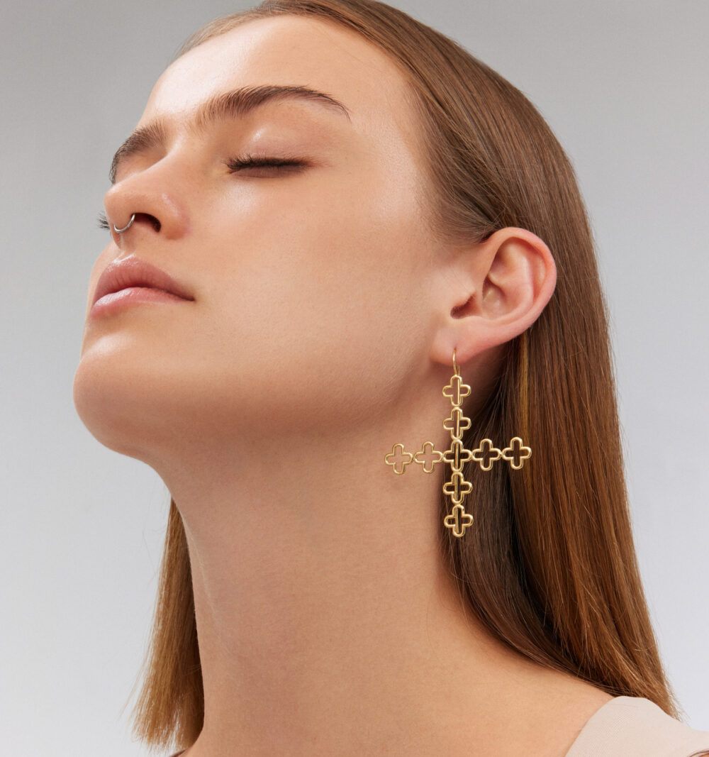 Byzantium multiple cross earrings - Image 2