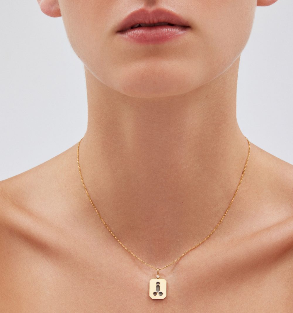 Gold phallus brilliant pendant - Image 2