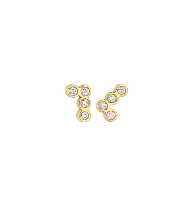 Line Diamonds Earrings - S