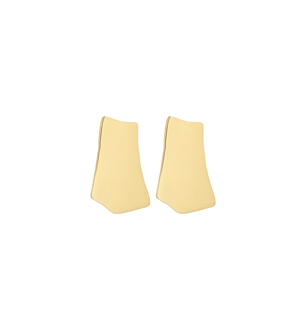 Gold fragment earrings