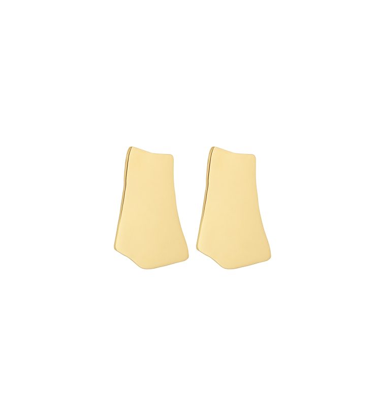 Gold fragment earrings