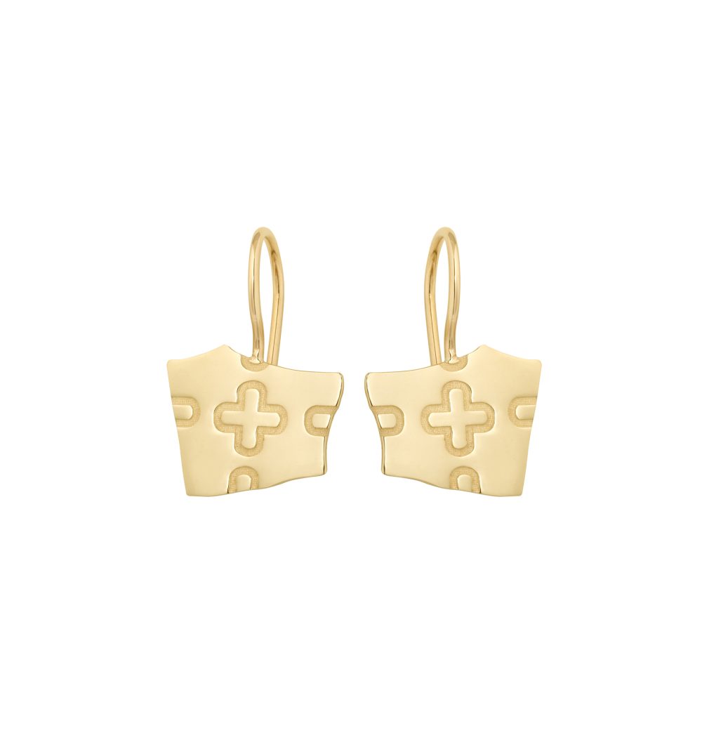 "Cross" - Torn symbol earrings