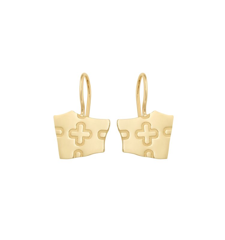 "Cross" - Torn symbol earrings