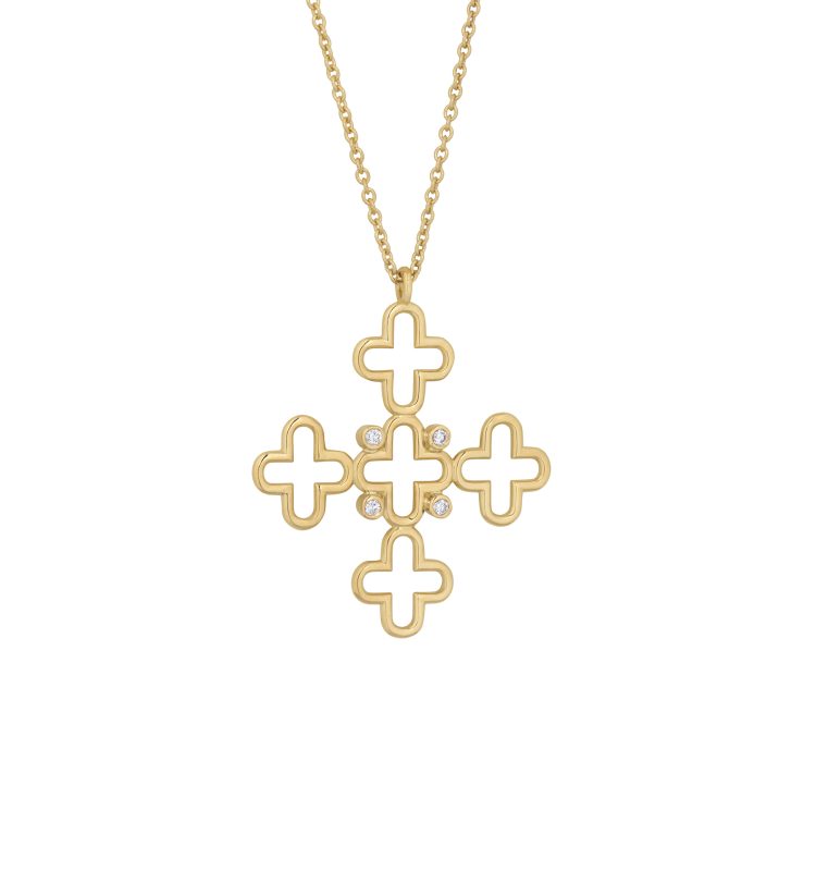 Byzantium Large Diamond Cross