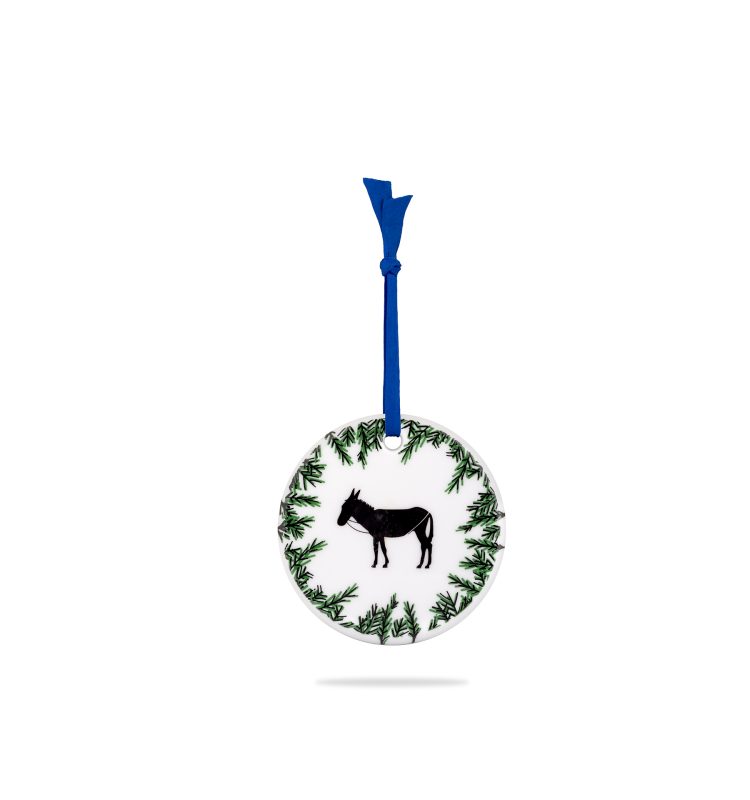 Porcelain Ornament - Donkey