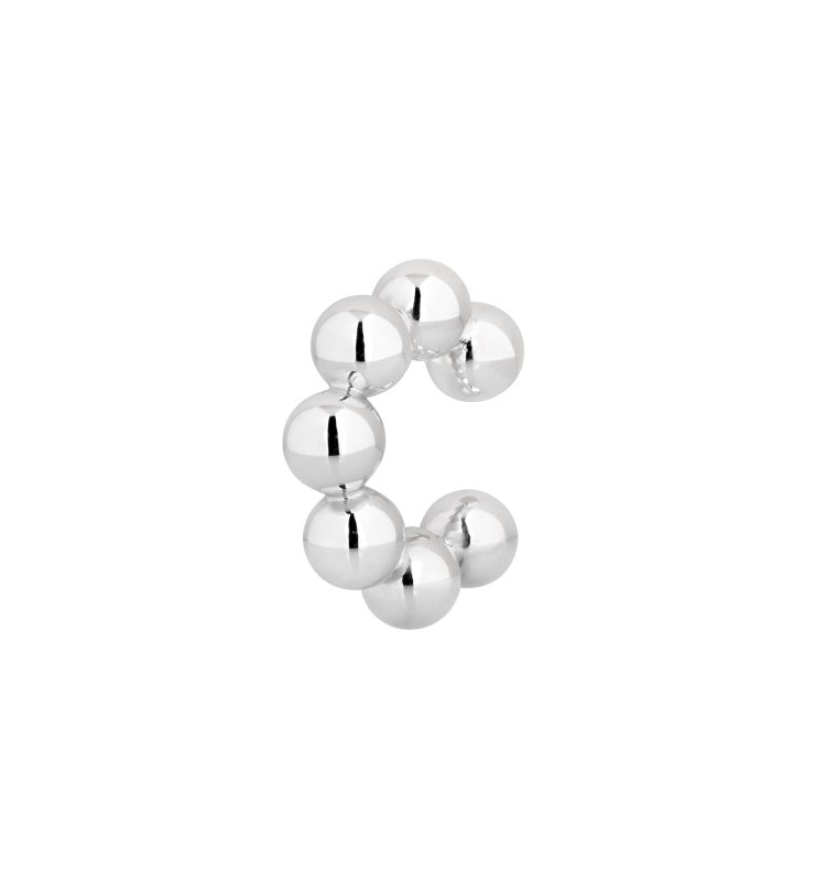 Multi ball silver ring