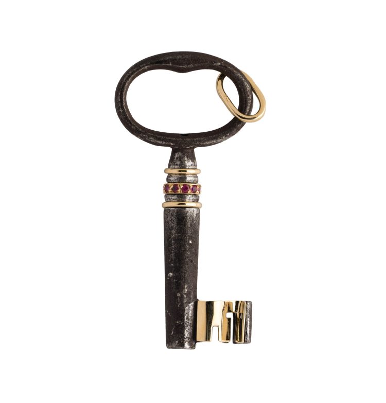 Old Key - Rubies Pendant