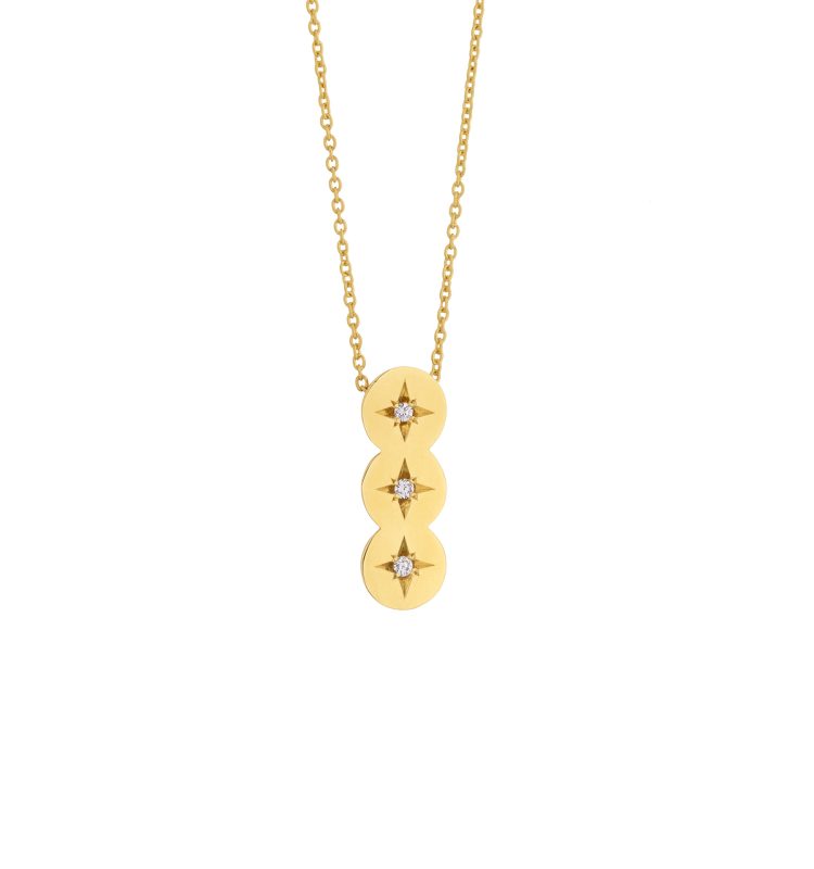 Cyclos Triple Brilliant Necklace