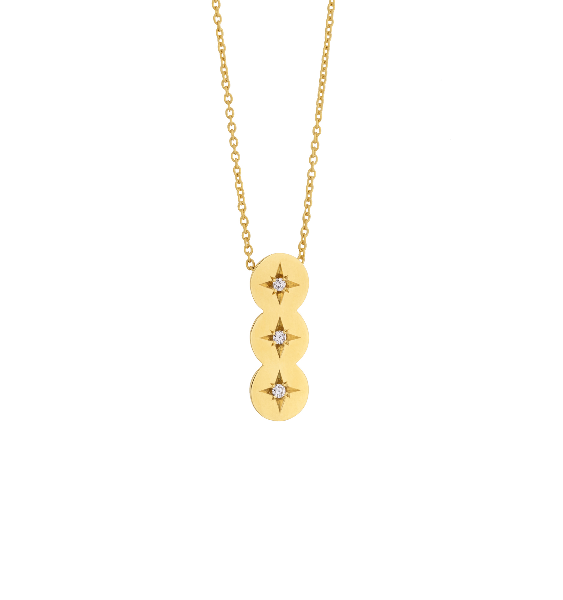 Cyclos Triple Brilliant Necklace