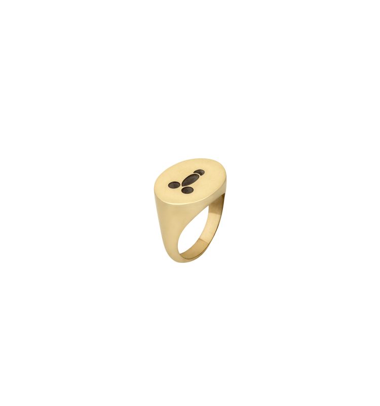 Unisex Phallus Gold ring