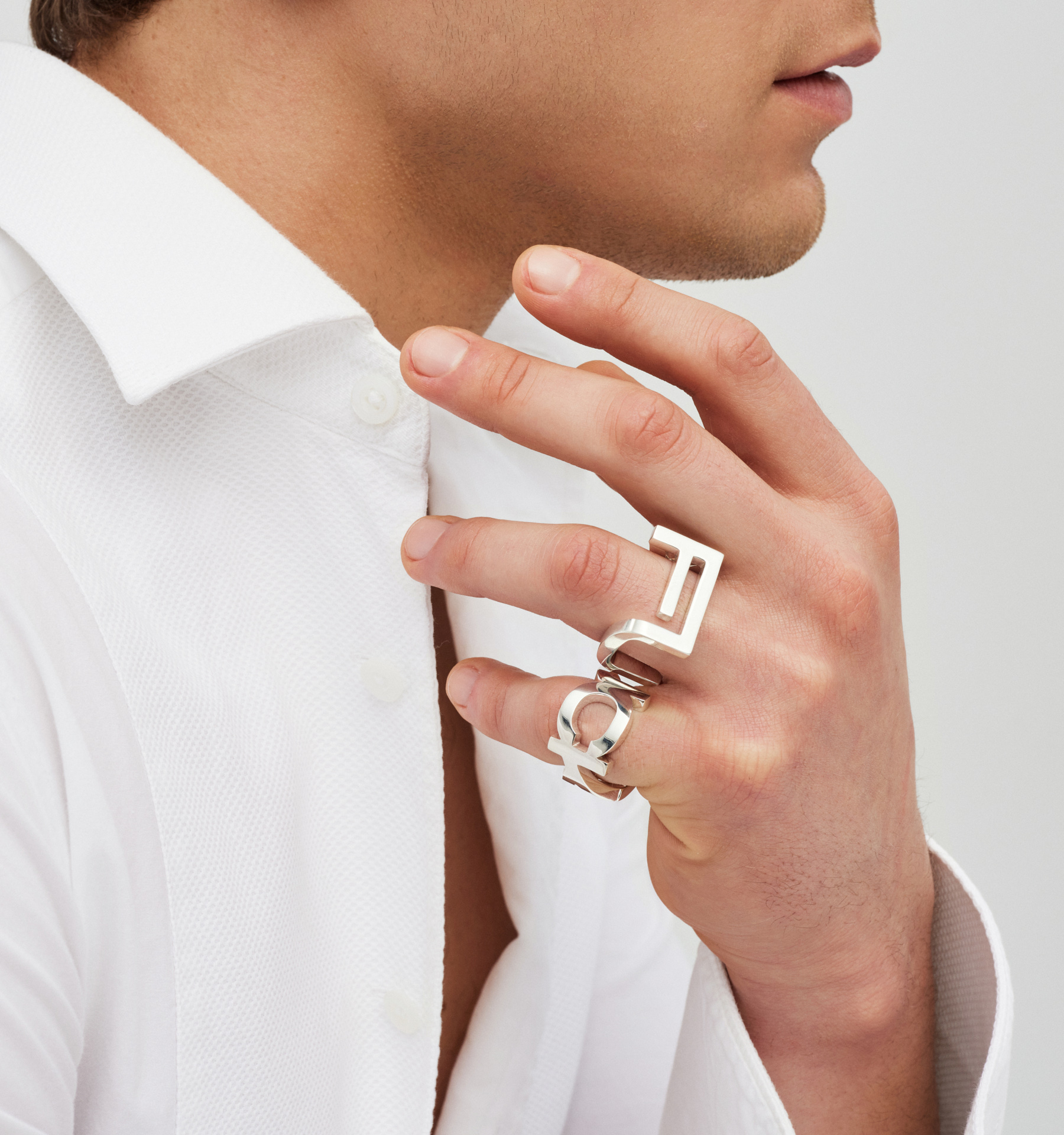 "Fuck" Unisex Circular Ring - Image 2