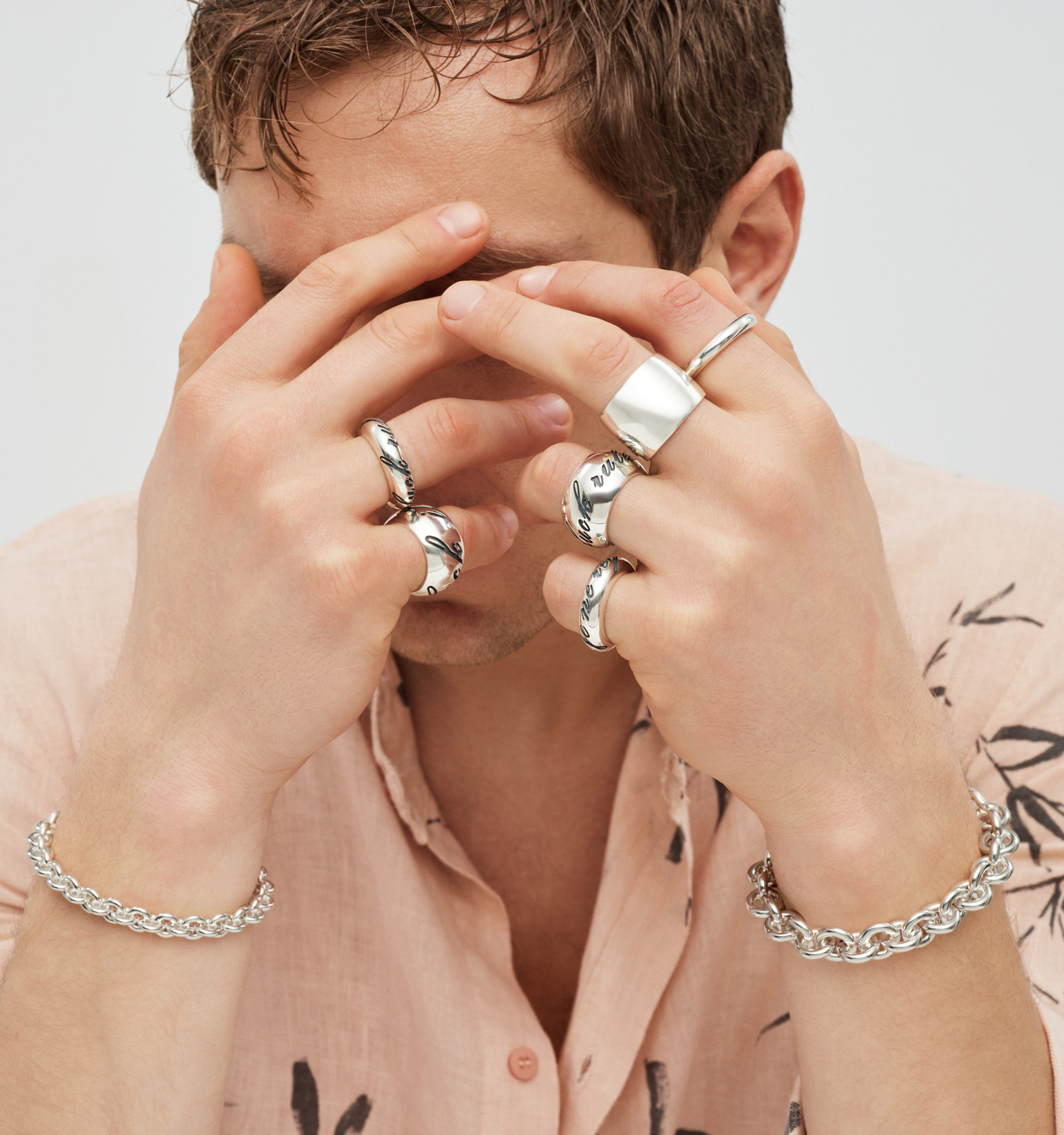 “Fuck It” Engraved Silver Band Ring II - Image 4