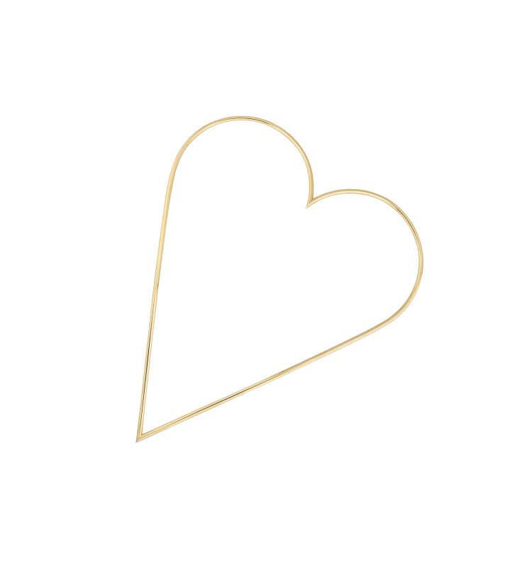 Sculptural Heart Necklace – 18k Gold