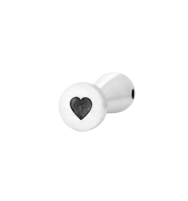 Heart Silver Signet Pendant - L