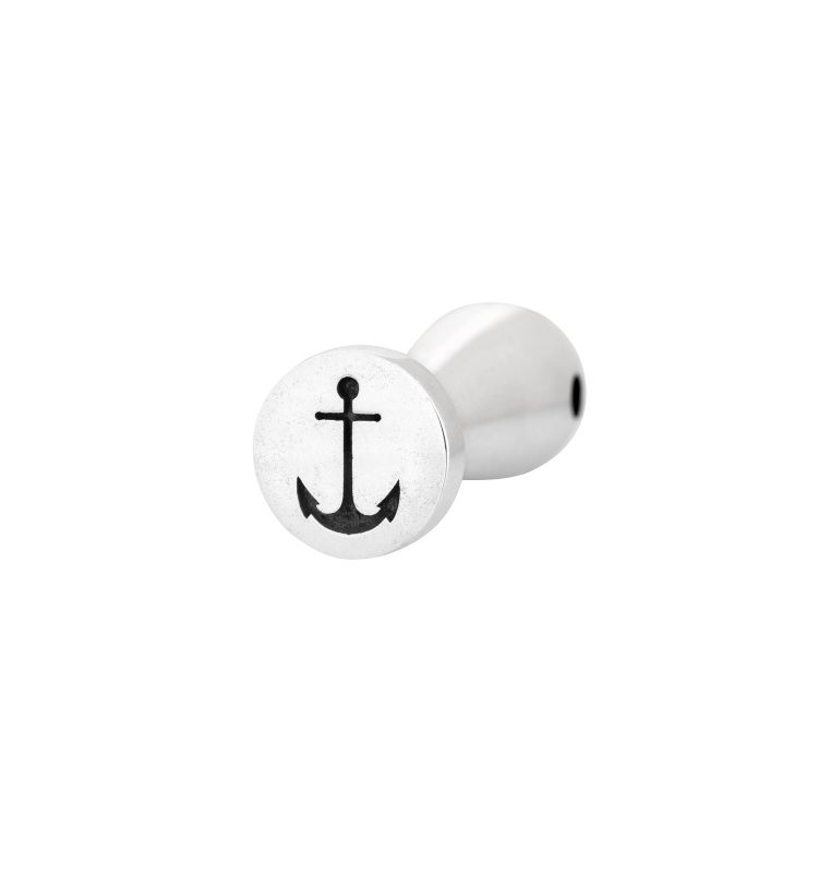 Anchor Silver Signet Pendant - L