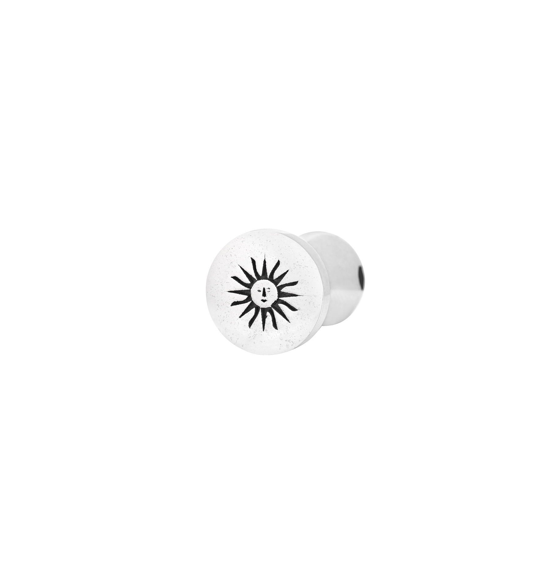 Sun Silver Signet Pendant - S