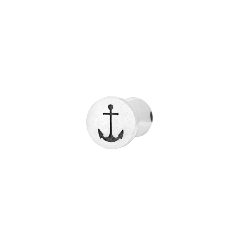 Anchor Silver Signet Pendant - S
