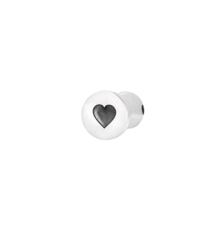 Heart Silver Signet Pendant - S