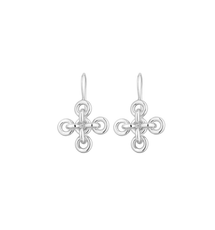 Unbroken Cross-Link Earrings