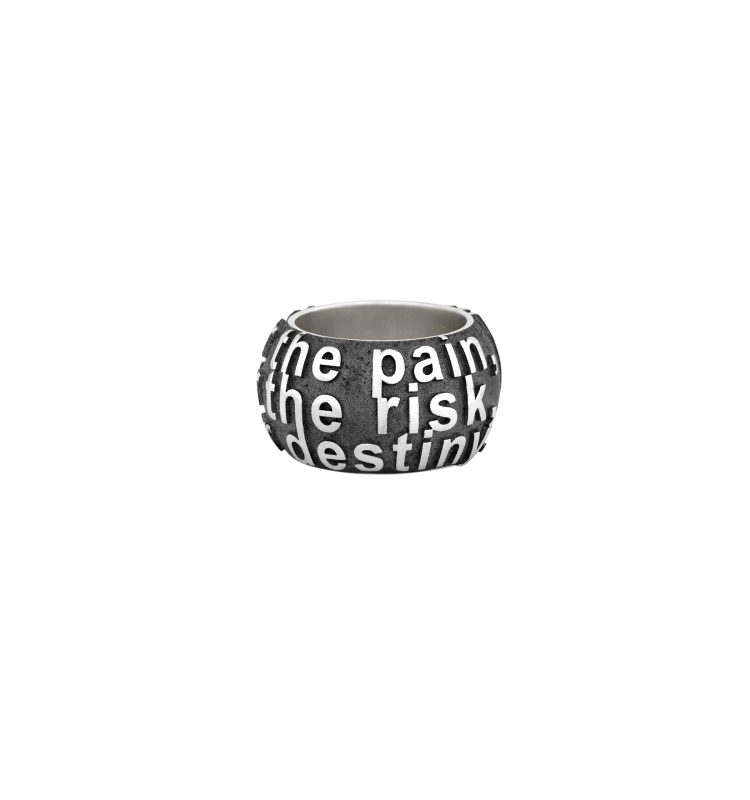 Unisex Romance-Inspired Silver Ring II