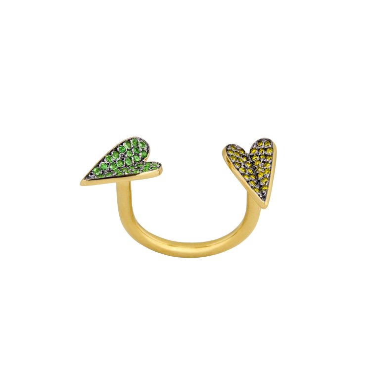Eros Ring — Two Hearts