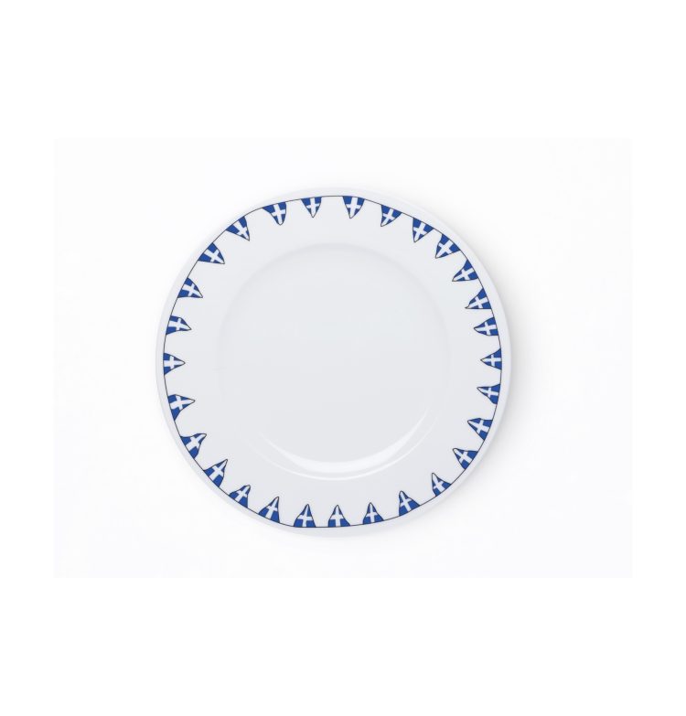 28 Triangular Greek Flags Porcelain Plate